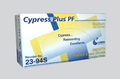 Cypress Plus PF Exam Glove NonSterile Ivory Powder Free Latex Ambidextrous Smooth Not Chemo Approved