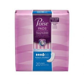 Poise Bladder Control Pad 10.9 Inch Length Moderate Absorbency Polyacrylate Female Disposable