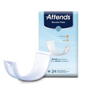 Attends Incontinence Booster Pad 3-1/2 X 11 Inch Length Light Absorbency Polymer Unisex Disposable