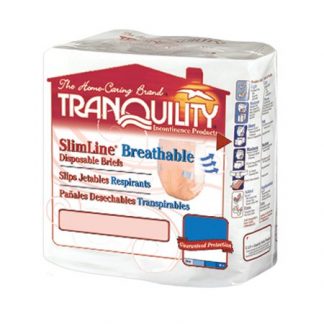 Tranquility Slimline Adult Incontinent Brief Breathable Tab Closure Disposable Heavy Absorbency