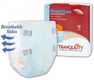 Tranquility SmartCore Adult Incontinent Brief Tab Closure Disposable Heavy Absorbency