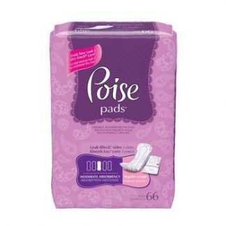 Poise Bladder Control Pad 10.9 Inch Length Moderate Absorbency Absorb-Loc Female Disposable