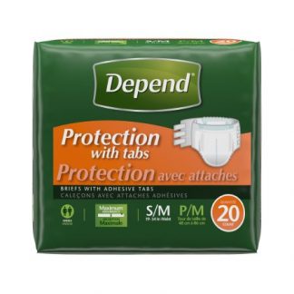 Depend Adult Incontinent Brief Tab Closure Disposable Heavy Absorbency