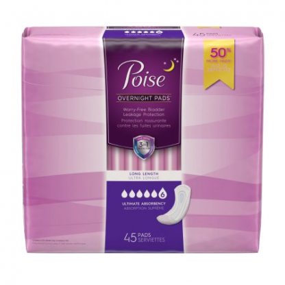 Poise Bladder Control Pad 15.9 Inch Length Heavy Absorbency Absorb-Loc Female Disposable