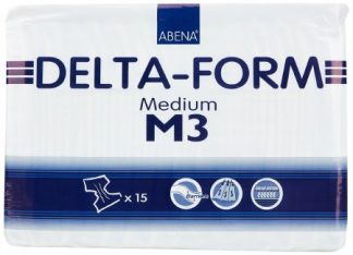 Abena Delta-Form Adult Incontinent Brief Tab Closure Medium Disposable Heavy Absorbency