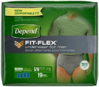 Depend FIT-FLEX Adult Absorbent Underwear Pull On Small / Medium Disposable Heavy Absorbency