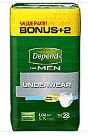 Depend Adult Absorbent Underwear Pull On Large / X-Large Disposable Heavy Absorbency