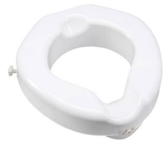 Carex Raised Toilet Seat 4-1/4 Inch 500 lbs.